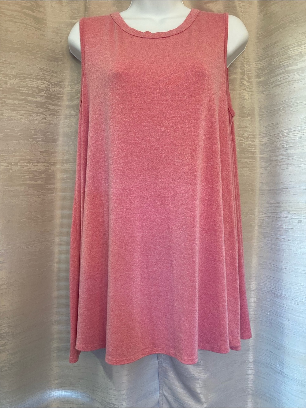 Acemi Sleeveless Swing Tank Top - Dusty Rose Pink